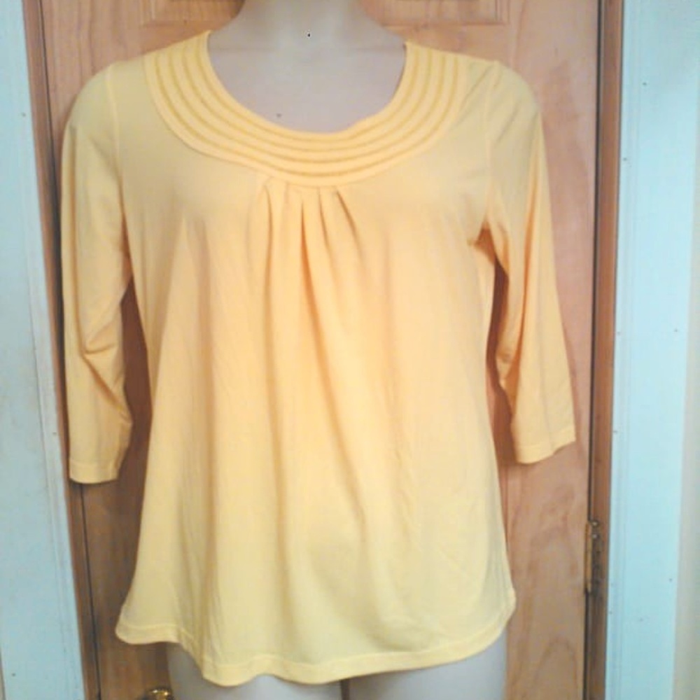 Bright Yellow Susan Graver Top -Like New Condition